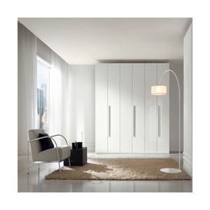 Armoire à vêtements Prima Bestselling Products Design Essentialist Armoire noire et blanche avec miroir - Product Image 3