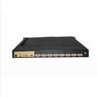 KVM-21500M Seri 4port/8port/16port 1U Rak Mount 21.5 Inch LED KVM Drawer Mendukung USB+PS2 Konsol Lokal KVM Switch Tersedia