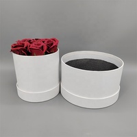 Bouquets de fleurs en papier blanc de luxe, écologiques, en carton rigide, avec logo personnalisé, finition mate, vente chaude, cadeau d'anniversaire/de Noël
