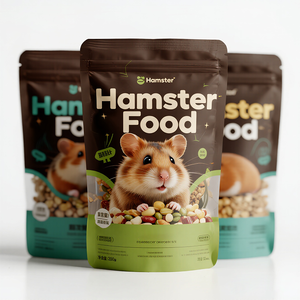 Sacchetti Personalizzati con Fondo Piatto per Alimenti per Criceti, Confezioni Ziplock per Cibo per Cani e Gatti, Sacchetti in Plastica per Alimenti per Animali - Product Image 1