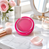 Boîte de maquillage vide en gros pour fard à joues, emballage cosmétique rond personnalisé, boîte de maquillage couleur personnalisée pour poudre de fard à joues et maquillage du visage