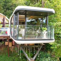 Vente en gros usine : Nouvelle maison conteneur préfabriquée pour camping, capsule spatiale, démontable, modulaire, transportable, personnalisable