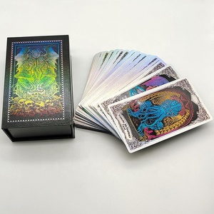 传奇克苏鲁豪华金箔聚氯乙烯塔罗牌扑克牌圆滑磁盒旧神耳语 - Product Image 5