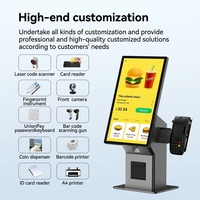 Interaktiver Touchscreen mit Kamera, RFID-NFC-Kartenleser und Drucker für Hotel-Selbstbedienungs-Check-in und Besucher-Kiosk