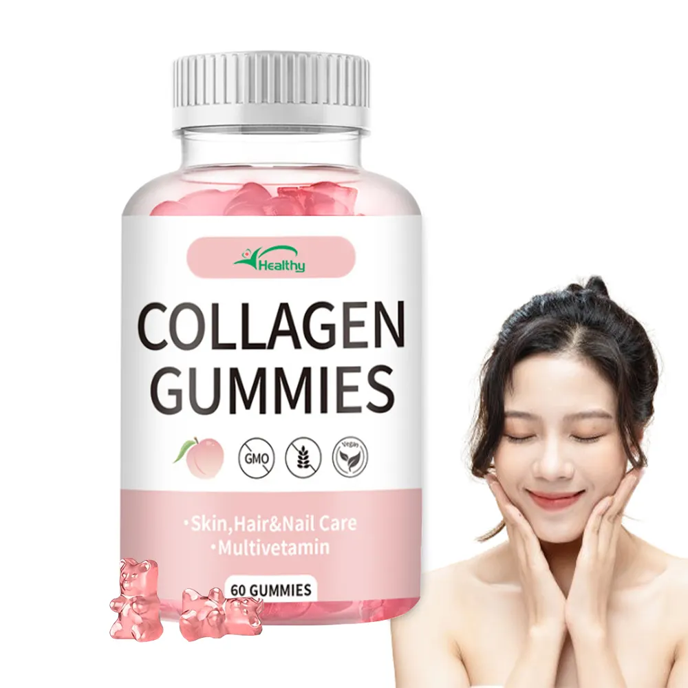 Trattamento macchie scure pillole per l'illuminazione della pelle che schiariscono 60 glutatione collagene compresse sbiancanti per la pelle gummies capsule