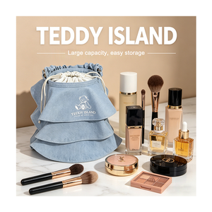 กระเป๋าถือแบบรูดเชือก TEDDY ISLAND ผลิตตามสั่งจากโรงงาน กระเป๋าสะพายไหล่สำหรับผู้หญิง เหมาะสำหรับการออกไปเ<span class=keywords><strong>ที่</strong></span>ยวในชีวิตประจำวันและเดท - Product Image 5