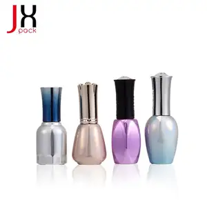 En gros 15ml noir gel Uv verre bouteille de vernis à ongles vide avec impression personnalisée