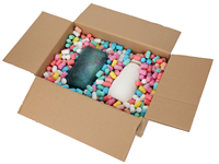 Matériaux d'emballage biodégradables et recyclables, parfaits pour amortir les articles fragiles, alvéoles d'emballage écologiques en amidon de maïs