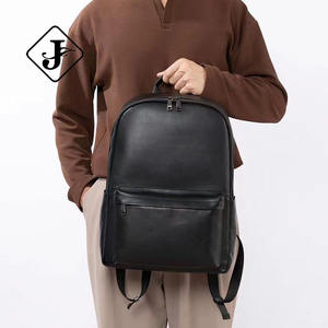 Sac de voyage grande capacité pour homme avec logo personnalisé, sac à <span class=keywords><strong>dos</strong></span> en cuir véritable pour l'école et l'ordinateur portable - Product Image 5