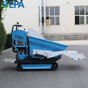 Mini camion à benne basculante 500kg 800kg 1 tonne remorque à benne basculante sur chenilles Mini chenilles en caoutchouc - Product Image 1