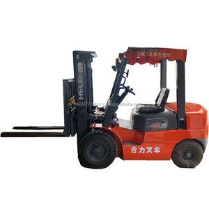 Montacargas Diésel Heli Usado de 2.5 Toneladas, Serie H2000, Alta Calidad, con Desplazador Lateral Hidráulico y Neumáticos Sólidos, en Venta al Por Mayor - Product Image 1