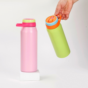 Borraccia Termica in Acciaio Inox a Doppia Parete da 24oz, Sicura per Alimenti, con Manico e Logo Personalizzato per Regali all'Ingrosso - Product Image 4
