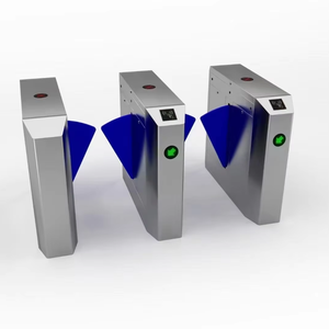Tự Động 304 Thép Không Gỉ Trong Nhà/Ngoài Trời Kiểm Soát Truy Cập Hệ Thống-Cánh Flap Hàng Rào Cổng <span class=keywords><strong>Turnstiles</strong></span> Cho Siêu Thị Bán Vé - Product Image 1