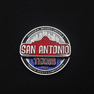 Venta al por mayor de fichas de desafío metálicas personalizadas con temática de <span class=keywords><strong>Texas</strong></span>, esmaltadas <span class=keywords><strong>en</strong></span> 3D, con emblema de águila y estrella, recuerdo de la Conferencia de la Ciudad de <span class=keywords><strong>San</strong></span> <span class=keywords><strong>Antonio</strong></span> - Product Image 2
