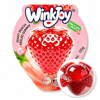 Gommes géantes pelables à la fraise certifiées HALAL, grandes gommes molles de qualité alimentaire 135g, taille massive, expédition mondiale, export leader