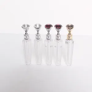 Garrafa plástica de gloss labial, tubo de plástico, embalagem em forma de diamante, frasco de tinta labial, batom matte, acessório personalizável