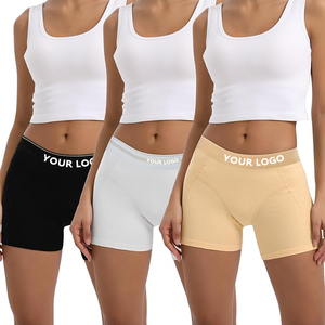 All'ingrosso da <span class=keywords><strong>donna</strong></span> ODM/OEM pantaloncini senza cuciture a vita media alta con LOGO personalizzato stampa Yoga sport pugili da <span class=keywords><strong>donna</strong></span> - Product Image 1