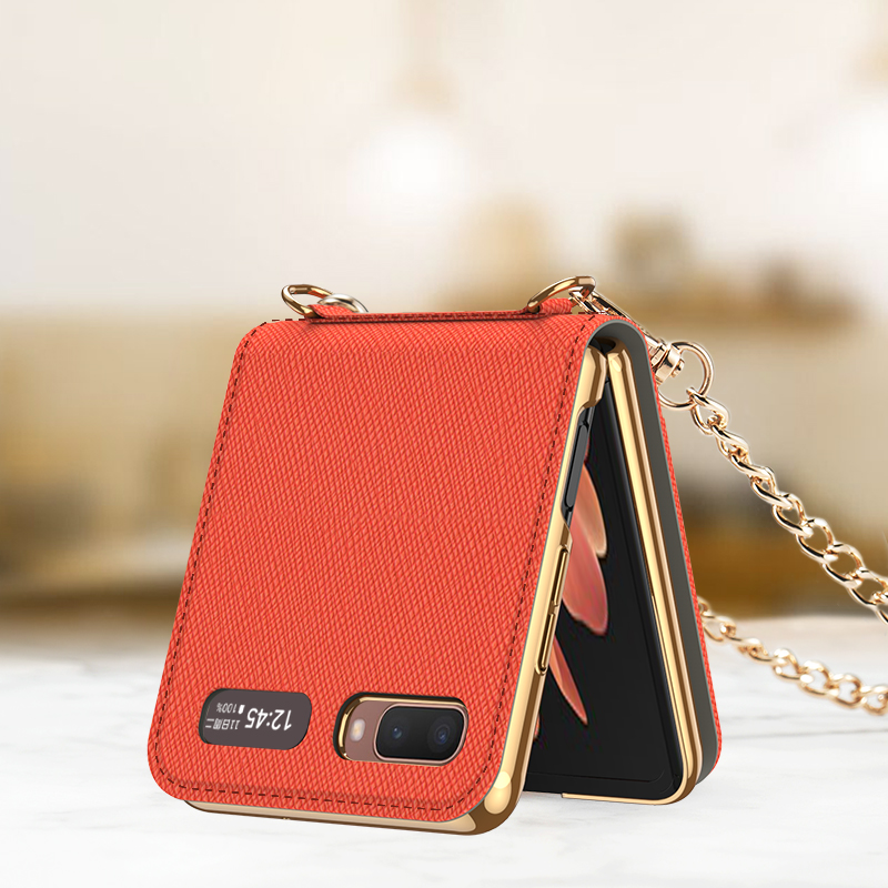 Новый складной чехол для мобильного телефона Galaxy Z Flip 3 5G с гальваническим покрытием и рисунком для z flip, сумки для макияжа