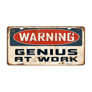 Letrero Metálico Vintage de 6"X12" con Diseño de Placa de Matrícula, Advertencia de ZONA ALIENÍGENA, CAFÉ, CAMPING, Decoración Retro para Pared de Cueva del Hombre, Placa Metálica - Product Image 2