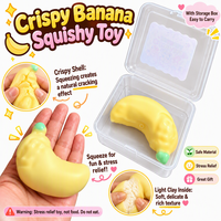 Jouet en argile souple et croustillant en forme de banane, simulation de peau, anti-stress, vente en gros, boîte surprise, jouets fantaisie, vente en gros