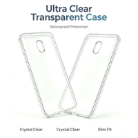Qin pour Étui de Téléphone en Acrylique Transparent Antichoc pour Téléphone Android F21 Pro avec Boîte