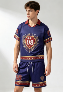 Ensemble de maillots de basket-ball Brooklyn 03 pour hommes, manches courtes, col en V, respirant, imprimé par sublimation, uniformes pour adultes - Product Image 5
