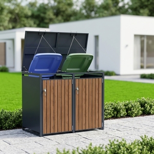 Copertura per Bidone della Spazzatura da Giardino Europeo, Resistente agli Orsi, Resistente ai Raggi UV, per Contenitori con Ruote - Product Image 3