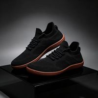Chaussures de sport unisexes en tricot, semelle plate en caoutchouc, respirantes et légères, disponibles en OEM, expédition en gros pour activités de plein air