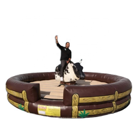 Mécanicien gonflable jeu de taureau radeo gonflable à vendre arène de taureau gonflable pour adulte