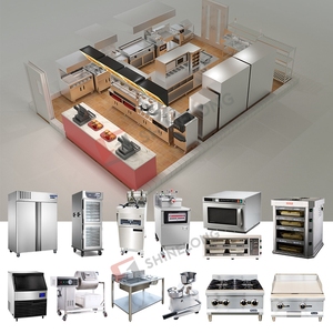 Komple Fast Food restoran ekipmanları Burger restoran mutfak ekipmanları malzemeleri bir durak satın alma - Product Image 5