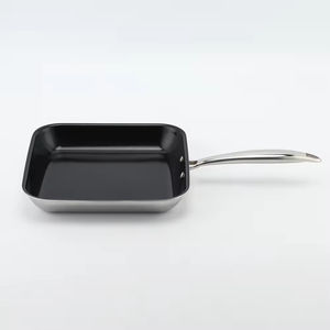 Juego de Sartenes Modernas Cuadradas de Cerámica Tri-Ply Antiadherente de Acero Inoxidable Multifuncional Ecológicas Aptas para Inducción y Gas - Product Image 4