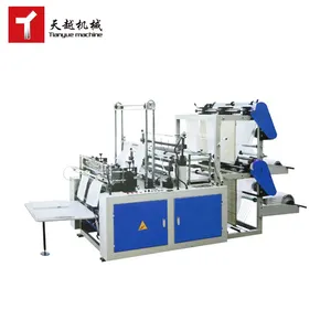 Automatic plastic bag bottom sealing and cutting making machine for bags