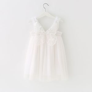 Vestidos de Tul sin Mangas para Niñas, Color Sólido, Estilo Casual, con Alas de Mariposa, Vestido Tutú de Verano para Bebés - Product Image 6