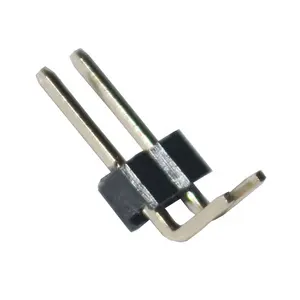 Conector de cabezal de cobre de ángulo recto para soldadura por reflujo de paso de 1 a 40 pines y 2,54mm para placa PCB