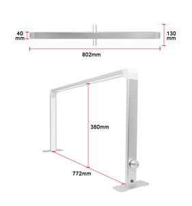 Lámpara de Mesa LED de Lujo Plegable, Cuadrada, 3 Colores, con Luz UV Ajustable, Lámpara de <span class=keywords><strong>Luna</strong></span> para Extensiones de Pestañas y <span class=keywords><strong>Uñas</strong></span> - Product Image 3