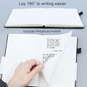 Cahier de notes à bande élastique avec logo personnalisé A5 de haute qualité avec couverture rigide et impression personnalisée - Product Image 3