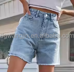 Shorts <span class=keywords><strong>Cargo</strong></span> Casuales de Cintura Alta en <span class=keywords><strong>Beige</strong></span>, Negro, Caqui, Azul Marino, Verde Oliva, Rojo, Blanco y Amarillo, con Estampado Moderno y Técnica de Lavado - Product Image 5