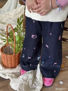 Chất Lượng Cao Bán Buôn Hổ Phách Loạt Mùa Thu Mới Bé Phim Hoạt Hình Giản Dị Lỏng Thân Thiện Với Môi Thời Trang Áo Khoác Jeans - Product Image 6