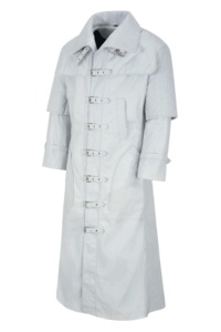 Chaqueta de Burbujas Personalizada 100% Cuero Nappa Blanco Genuino para Hombre, Estilo Puffer, Marca Privada OEM/ODM, Ropa de Invierno Moderna - Product Image 2