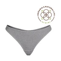 Tanga de Cintura Alta para Mujer con Certificación GOTS - 95% Algodón Orgánico, 5% Elastano, Suave, Elástico, Transpirable, Cintura Baja, Sin Costuras, para Uso Diario