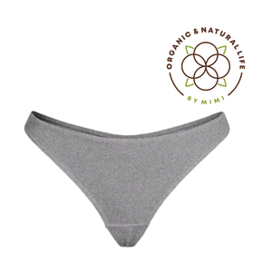 GOTS Certified Women's High-Leg <b>Thongs</b> Panty-95% Organic Cotton 5% Spandex Soft Stretch Breathable Low-Rise <b>Seamless</b> Everyday - Product Image 5