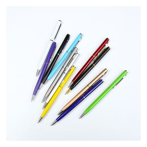 ปากกาลูกลื่นโลหะขายดี โปรโมชั่นของขวัญ พิมพ์โลโก้ได้ ดีไซน์เพรียวบาง แปลกใหม่ สำหรับโฆษณา หมึกสีดำ คุณภาพสูง - Product Image 6