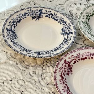 High-value Simple Household Salad Ceramic Straw Hat Soup Plate Pasta Deep Plate Tableware Western Plate - Product Image 3