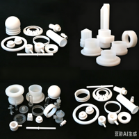 Pièces en plastique fluoropolymère personnalisées PFA/PVDF/FEP/PTFE/ETFE par moulage par injection pour machines industrielles