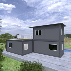Maison préfabriquée à deux étages, maison préfabriquée aux normes australiennes, <span class=keywords><strong>garage</strong></span> préfabriqué, maison conteneur habitable préfabriquée, bardage avec terrasse - Product Image 1