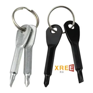 Hot selling portable screwdriver outdoor EDC portable multifunctional screwdriver cross mini keychain screwdriver