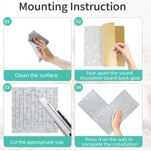 Hot người bán 3D âm thanh hấp thụ Trần âm thanh hội đồng quản trị tiếng ồn làm giảm polyester sợi âm thanh khuếch tán tường Bảng điều chỉnh - Product Image 5