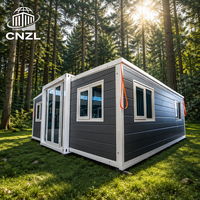 Maison conteneur extensible en acier, unité de logement pliable pour stockage temporaire et utilisation en extérieur