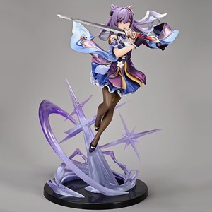 ลดกระหน่ำหุ่นอะนิเมะ26ซม. <span class=keywords><strong>Genshin</strong></span> <span class=keywords><strong>Impact</strong></span> <span class=keywords><strong>Keqing</strong></span> Swing ดาบตั้งได้โมเดลของเล่นชุดสะสมของเล่นเดสก์ท็อปของเล่นพีวีซี - Product Image 3
