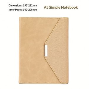 Exquisito Cuaderno de Negocios A5 de Cuero PU, Tres Pliegues, 100 Hojas, Varios Colores, Magnético, con Logotipo Personalizado para Oficina - Product Image 3